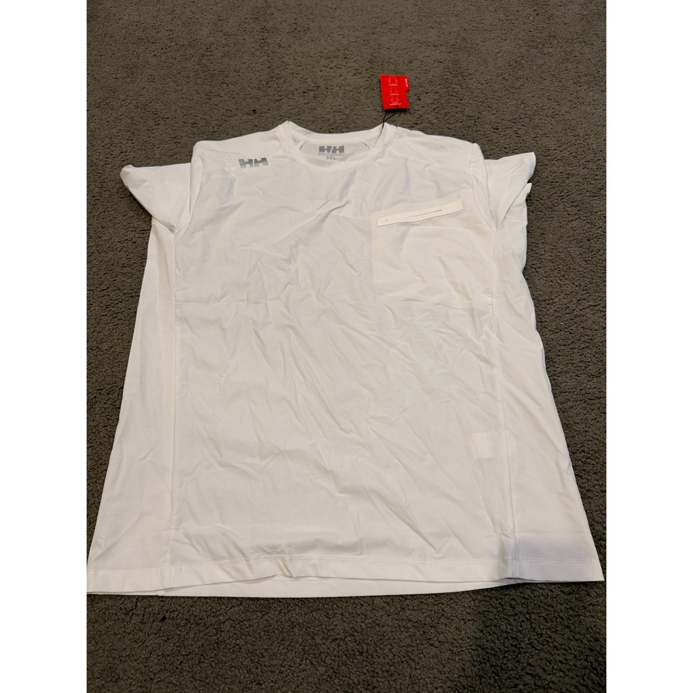 Helly Hansen Men's White Tee Shirt Short Sleeve Plain Size‎ 3XL NWT